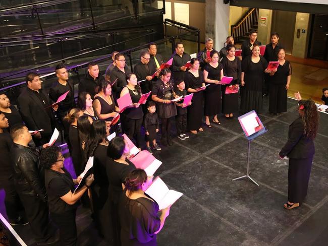 The choir make up Casula Voices.