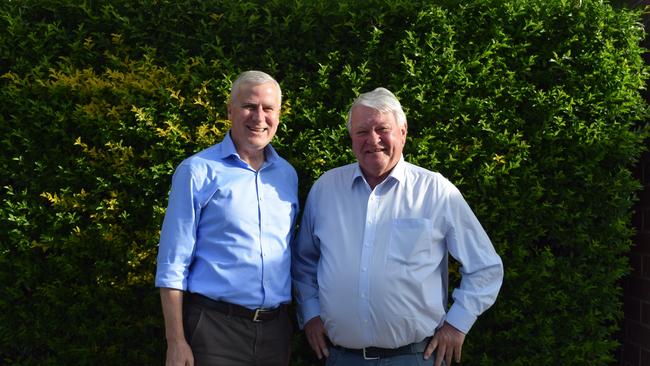 Deputy Minister Michael McCormack and Member for Flynn Ken O'Dowd.