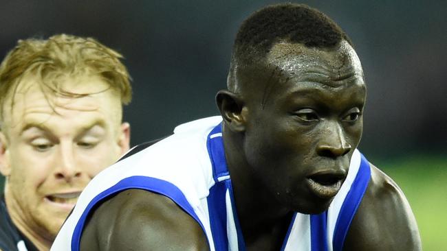 Majak Daw. (AAP Image/Tracey Nearmy) NO ARCHIVING, EDITORIAL USE ONLY