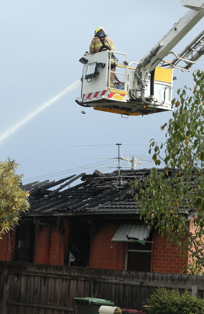 House fire in Whittington. Picture: Alan Barber