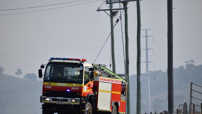 Queensland Fire and Emergency Services contained a 200m fire front at Rosedale on Thursday.