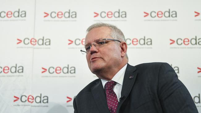 Prime Minister Scott Morrison says he will not increase taxes to pay for the COVID-19 budget blackhole. Picture: AAP Image/Lukas Coch