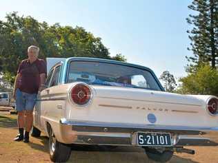 ON WINGS: Col Dipplesmann took his 1966 XP Flacon up the Toowoomba bypass and said the car "flew". Picture: Ebony Graveur