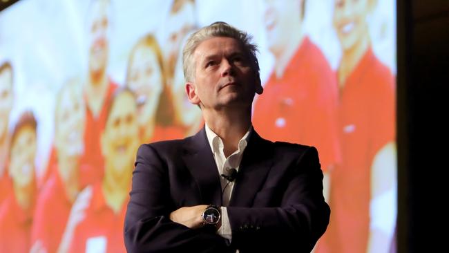 Coles managing director John Durkan said about three per cent of customers order groceries online.