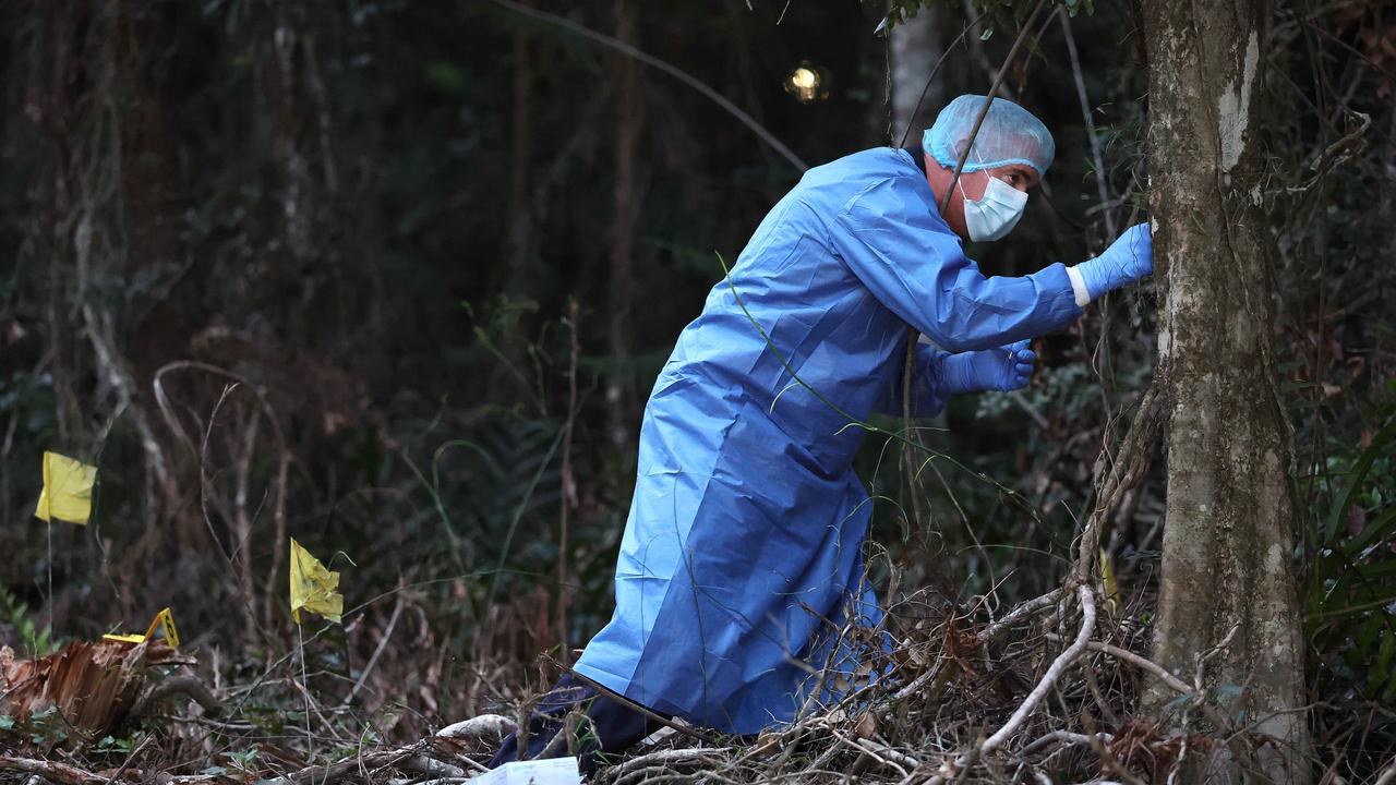 Police search Good Night Scrub National Park looking for the missing 17-year-old Pheobe Bishop. Picture: Adam Head