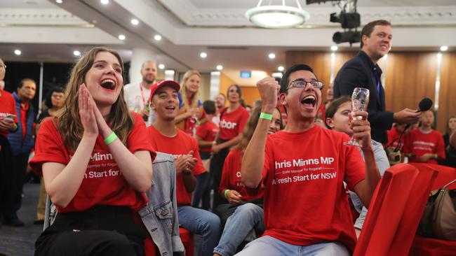 The ALP election night party. Picture: NCA NewsWire / David Swift