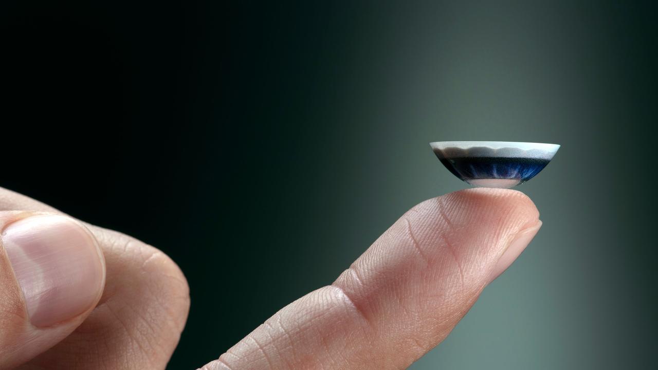 The smart contact lenses aren’t ready for market at this stage. Picture: AFP