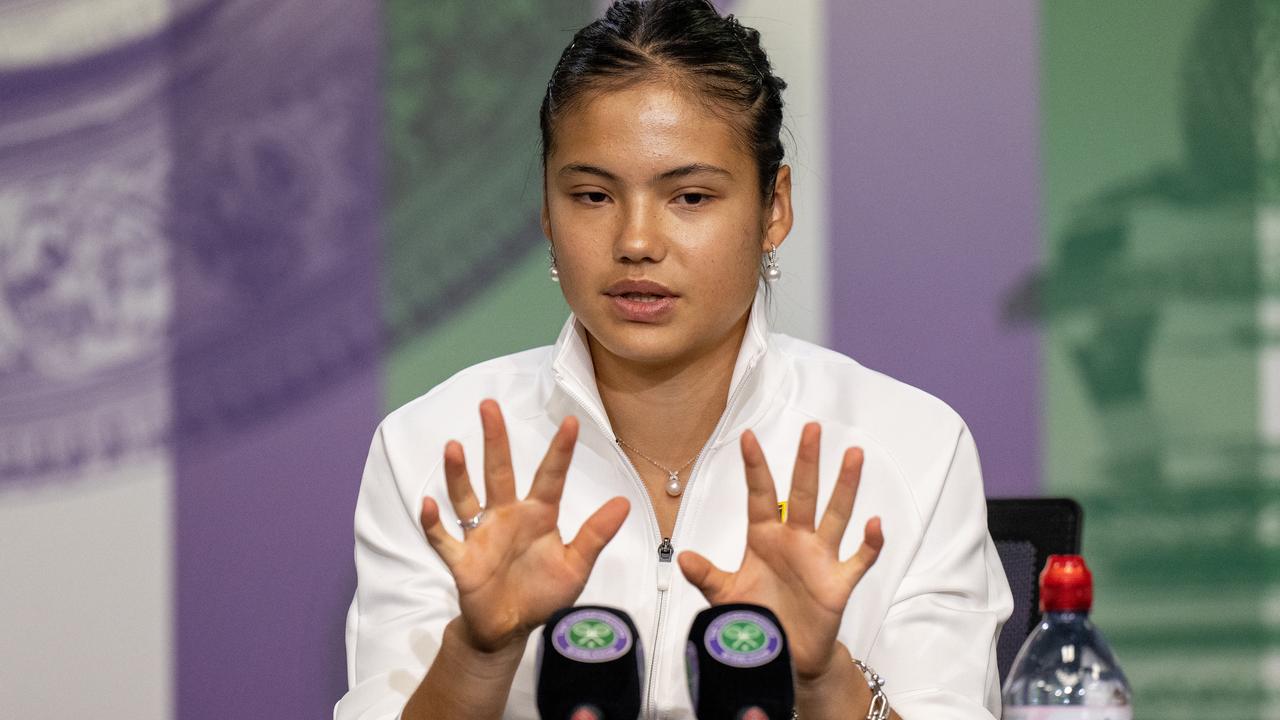 Emma Raducanu at Wimbledon last year. Photo by AELTC/Joe Toth - Pool/Getty Images.