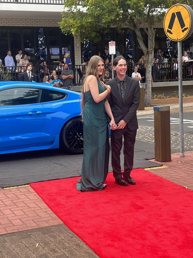 The students arrive at Urangan State High School's formal.