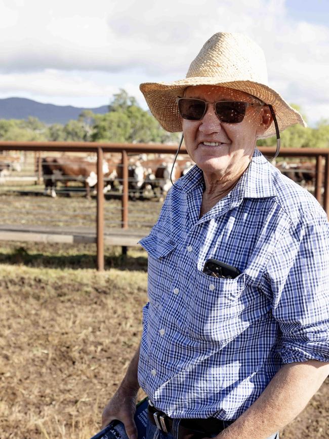 Peter Sandy of Swifts Creek at the Yarram Park sale. Picture: Nicole Cleary