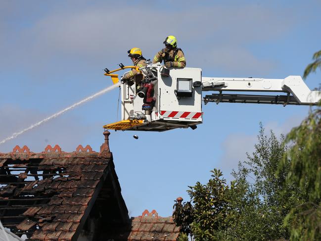 House fire on McKillop Street Geelong between Normanby and Garden Streets. Picture: Peter Ristevski