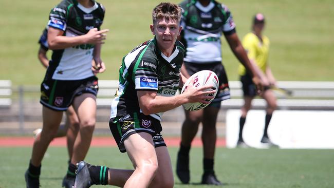 Blackhawks' Hayde Munro in the Queensland Rugby League (QRL) Under 16 years match between the Northern Pride and the Townsville Blackhawks, held at Barlow Park. Picture: Brendan Radke