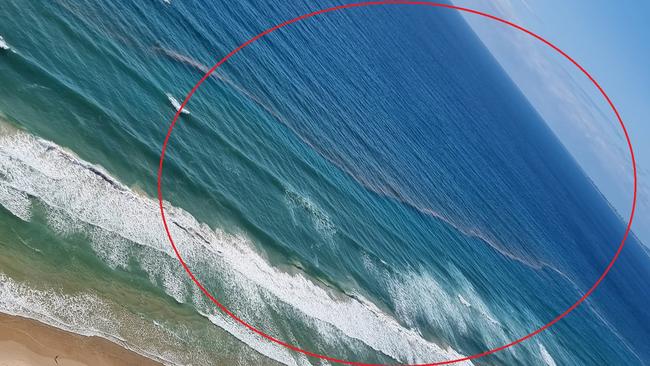 The ocean off Surfers Paradise. Picture: Matt Watrich