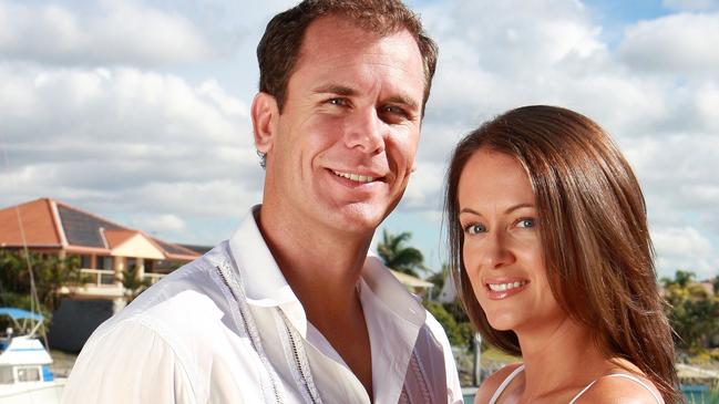 14/06/2009: 23/05/2008 NEWS: Wayne Carey and Kate Neilson at home in the Redlands district of Brisbane.