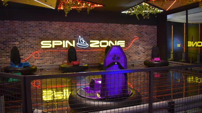 The spin zone at Timezone Rockhampton with the bumper cars.