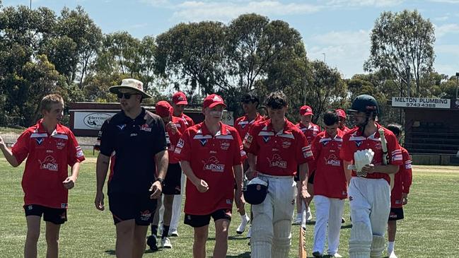 Melton is through to the semi-finals after a strong bowling performance.