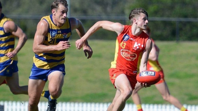 Kempe on the go for the Suns’ academy side.