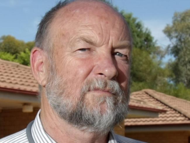 Dr Rick Newton works at the medical centre and hospital in the small central NSW town of Tullamore near Dubbo. Standing outside the Medical Centre.