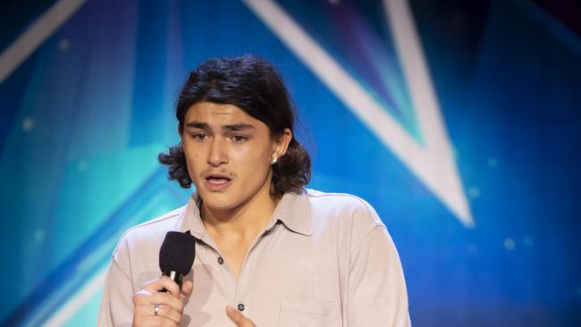 Australia's Got Talent new season features Hobart singer/rapper Jayden Appleby, then 18. Picture: supplied/Channel 7