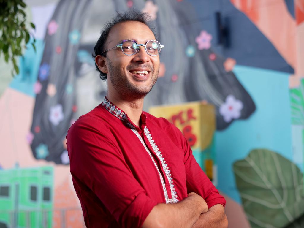 Former councillor and greens candidate for state government Jonathan Sri for High Steaks Taro's Ramen, Stones Corner. Picture: Steve Pohlner