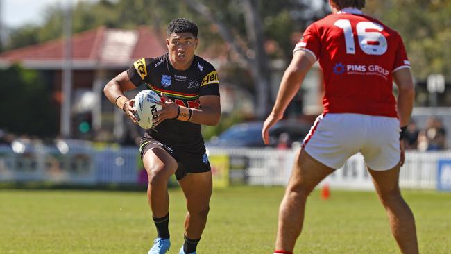 Katoa came through Penrith’s system, but shifted to the Dolphins to play under Supercoach Wayne Bennett. Picture: Richard Dobson.