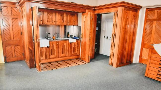An image tendered as evidence shows the sacristy of St Patrick's Cathedral. Picture: Supplied by the County Court/AAP