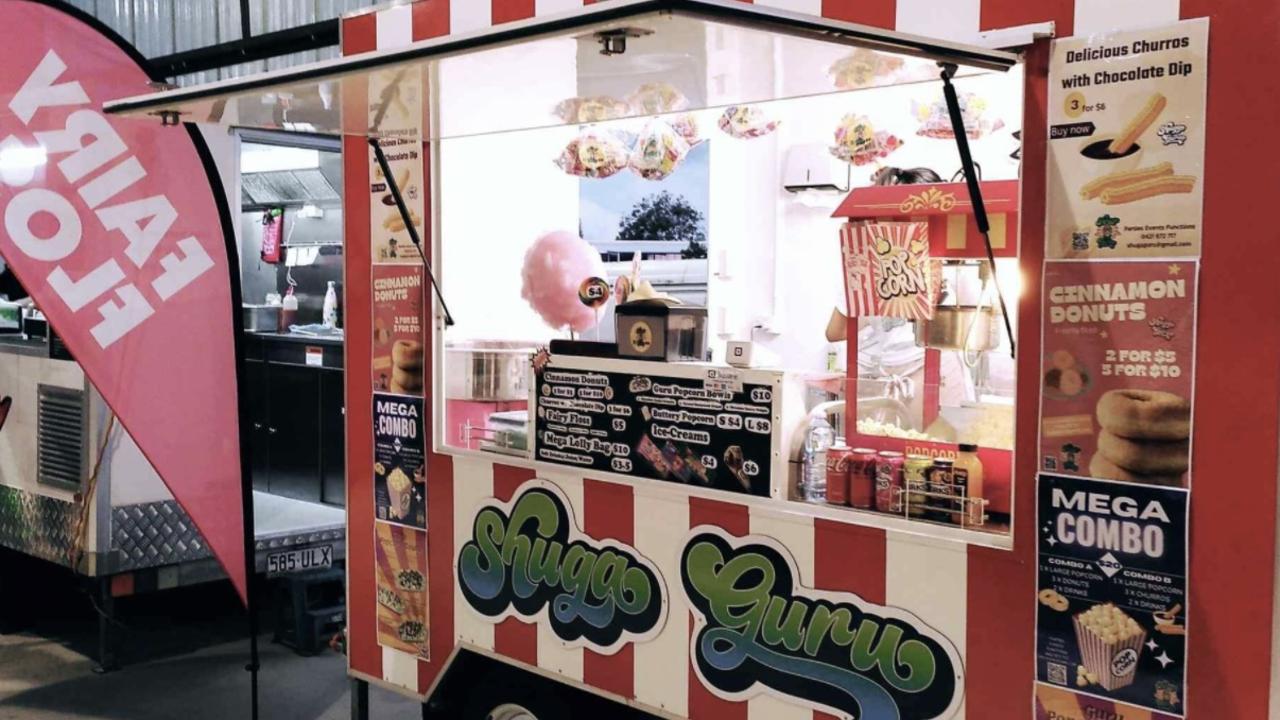 Complete with a fryer for doughnuts, popcorn machine and fairy floss machines, Shuga Gura is a one stop sugar high.