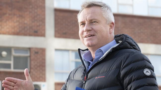 Premier Jeremy Rockliff at the In The Hanging Garden precinct. Picture: Chris Kidd