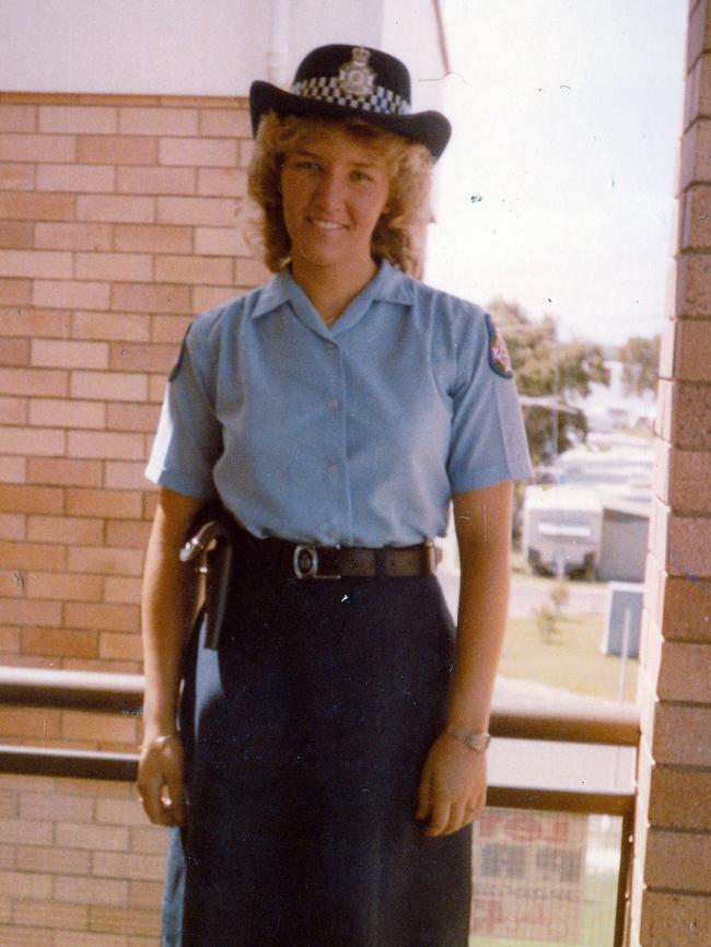 Katarina Carroll as a young officer. Picture: Supplied