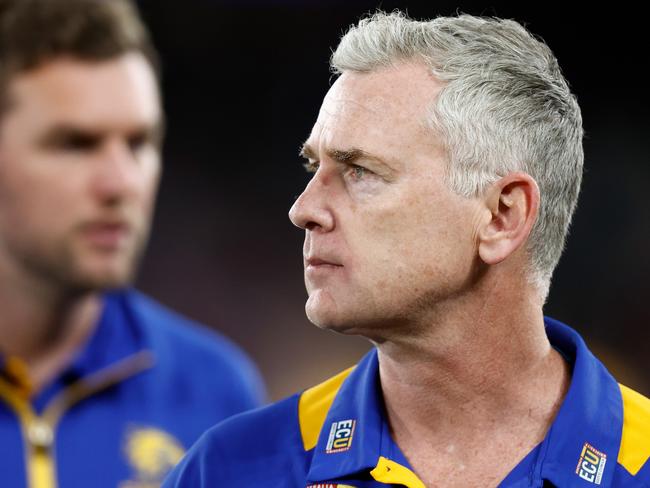 The Eagles board met on Monday morning with Simpson’s future discussed. Picture: Michael Willson/AFL Photos via Getty Images