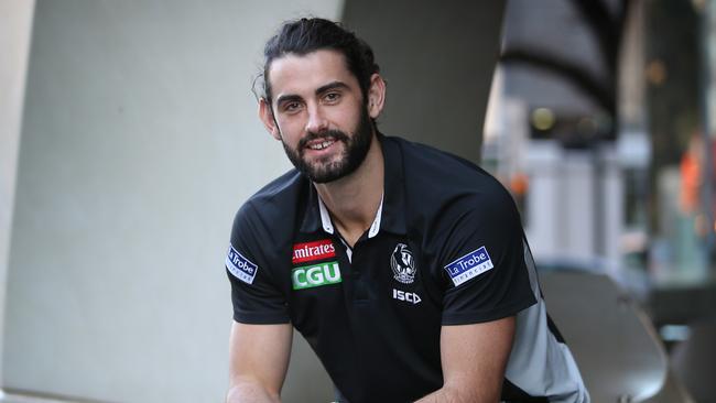 Collingwood ruckman Brodie Grundy is having his best season in the AFL. Picture: David Caird