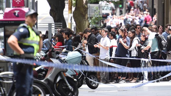 The speakers would alert people in the event of incidents such as the Bourke St massacre. Picture: Tony Gough