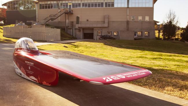 Testing of the 2017 Solar Car in the lead-up to the opening.