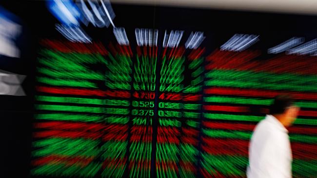 SYDNEY, AUSTRALIA - NewsWire Photos, October 29 2024. GENERIC. Stocks. Finance. Economy. Stock price ticker of the Australian Stock Exchange, ASX, at their offices on Bridge Street. Picture: NewsWire / Max Mason-Hubers