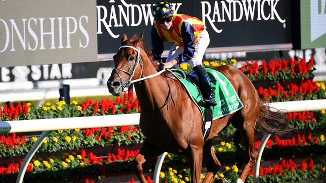 Nature Strip clears out with the T J Smith Stakes at Randwick. Photo: AAP Image/Dan Himbrechts