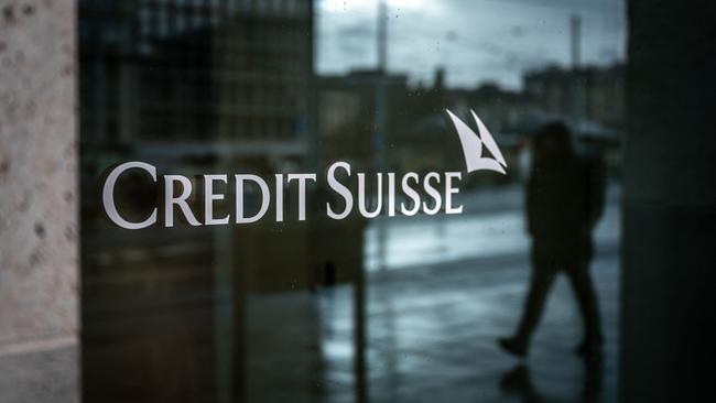 Swiss banking giant Credit Suisse was pushed to merge with regional rival UBS in March. Picture: AFP