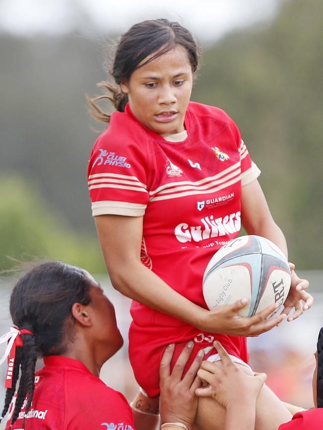 Jane Latu for Tonga in the U14s