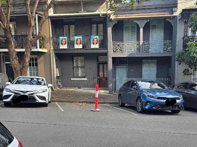 A Sydney resident has been slammed online for their dodgy parking move. Picture: Reddit