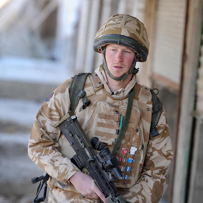 Prince Harry on patrol in Afghanistan. Picture: AFP PHOTO / POOL / John Stillwell