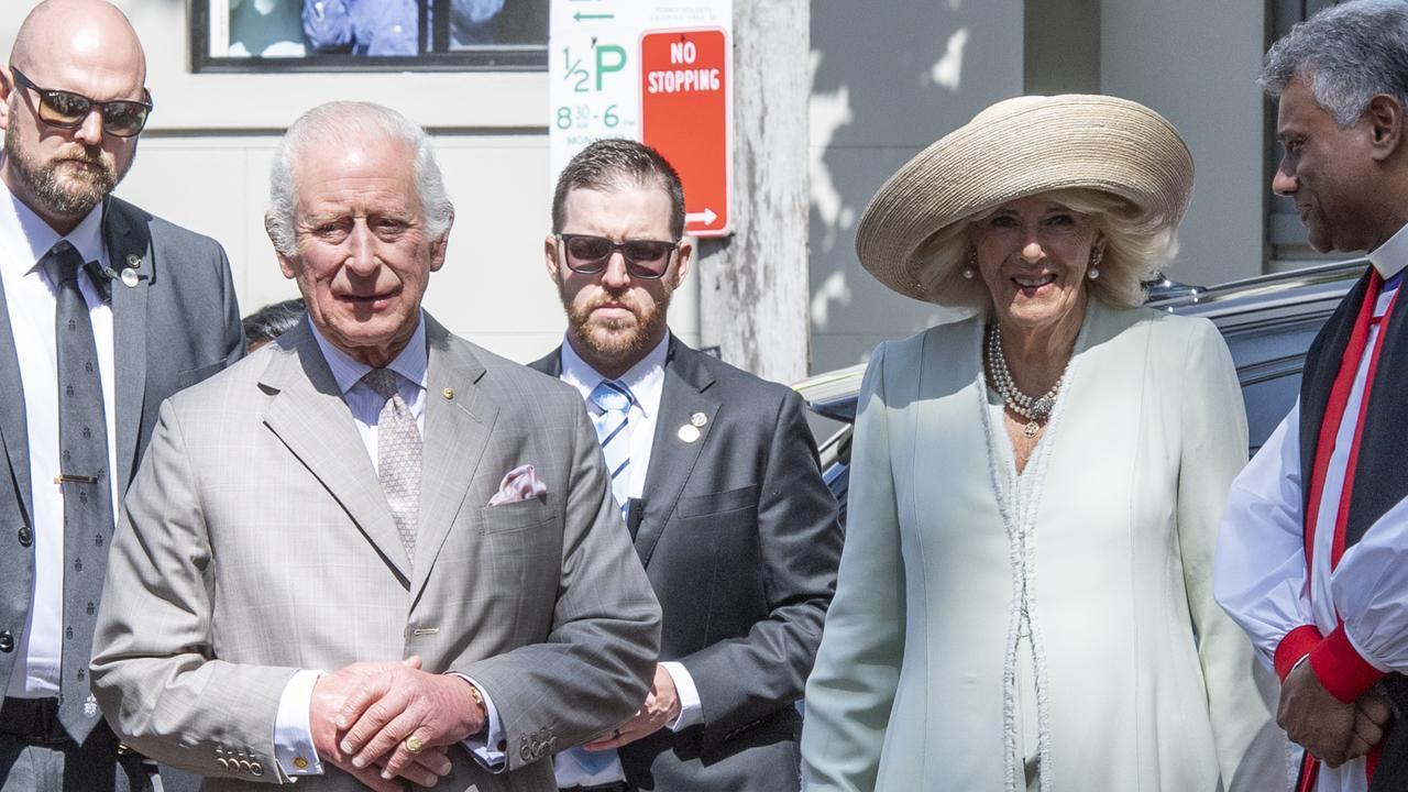 Their Majesties King Charles III and Queen Camilla have kicked off their tour of Australia. Picture: NewsWire / Monique Harmer