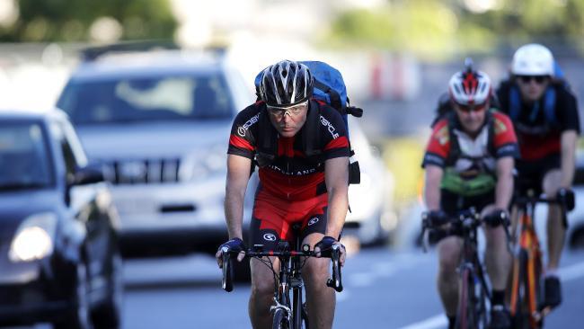 Bicycle Queensland wants a truce between cyclists and motorists. Picture: AAP Image/Josh Woning