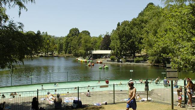 A $12.13m masterplan has been unveiled for Emerald Lake Park, with a number of upgrades planned, including removing the current wading pool in favour of a water play area. Picture: Steve Tanner