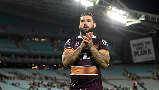 Adam Reynolds provided a cool head, smart kicking game and steered Brisbane to victory in his Broncos debut. Picture: NRL Photos