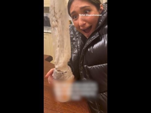 “Disgusted”, plastic bag is pulled out of a McFlurry cup