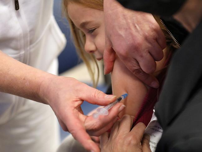 Following Israel, the US has approved booster doses of Pfizer-BioNTech vaccine to children ages 12-15. Picture: AFP