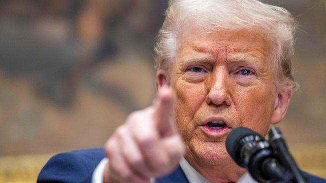 US President Donald Trump speaks in the Roosevelt Room of the White House in Washington, DC, on March 3, 2025. Picture: AFP