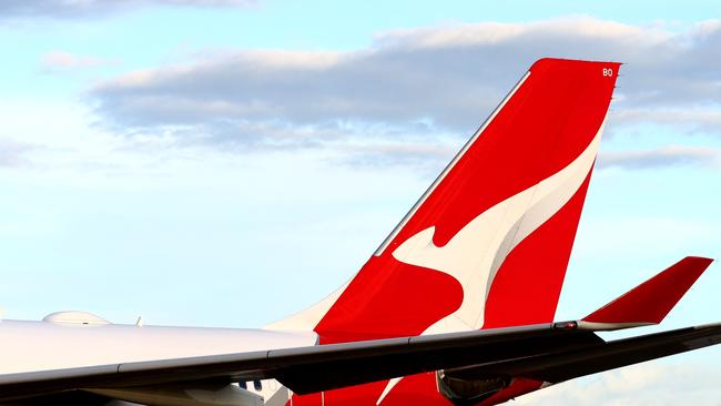 BRISBANE AUSTRALIA THURSDAY 19TH DECEMBER 2024 Generic picture of a QANTAS plane at the Brisbane International Airport Picture David Clark