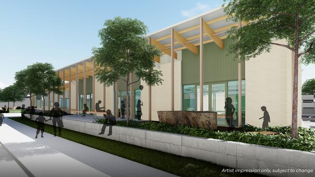 An artist’s impression of the new design for Alexander Boulevard Primary School.