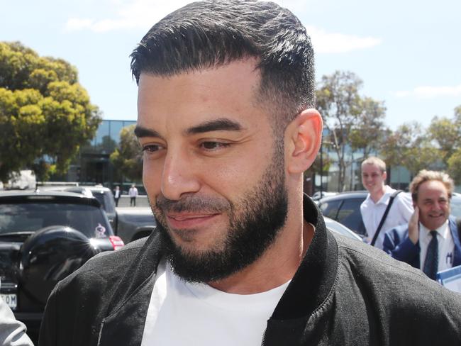 MELBOURNE, AUSTRALIA- NewsWire Photos DECEMBER 11, 2024: Adrian Portelli accused of a hooning incident in 2020, leaves the Sunshine Magistrate Court in Victoria. Picture:  NewsWire/ David Crosling