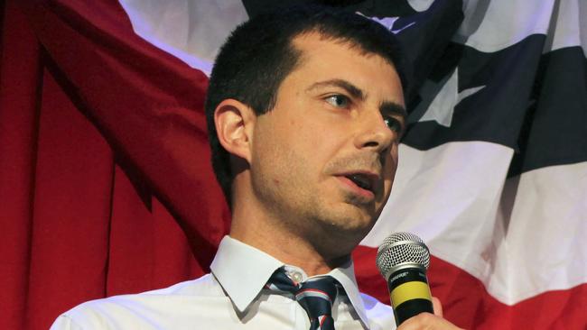 Mayor Peter Buttigieg is jumping into the burgeoning 2020 Democratic field challenging Donald Trump. Picture: Derek Henkle/AFP